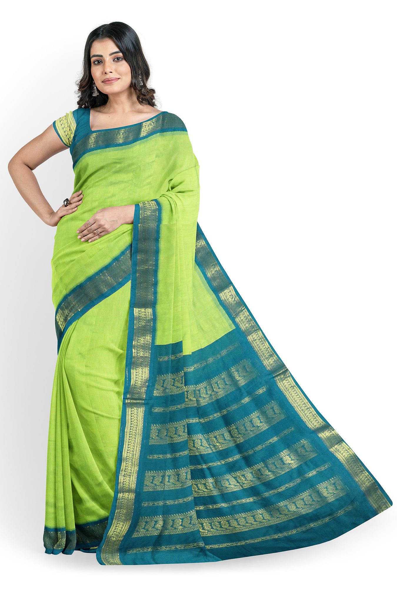 Kalyani Cotton Plain Gold