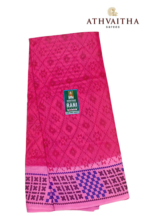 Heritage Rani Sungudi Sarees Without Zari Border - Cool Cotton