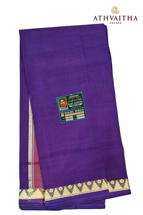 Madurai Heritage Rani Sungudi Cotton Thread Pallu Devendra With Border Sarees - 9.50Yards Madisar