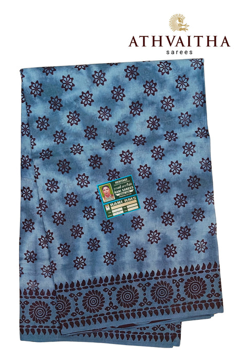 Madurai Rani Sungudi Saree Without Zari Border-Fancy Cotton