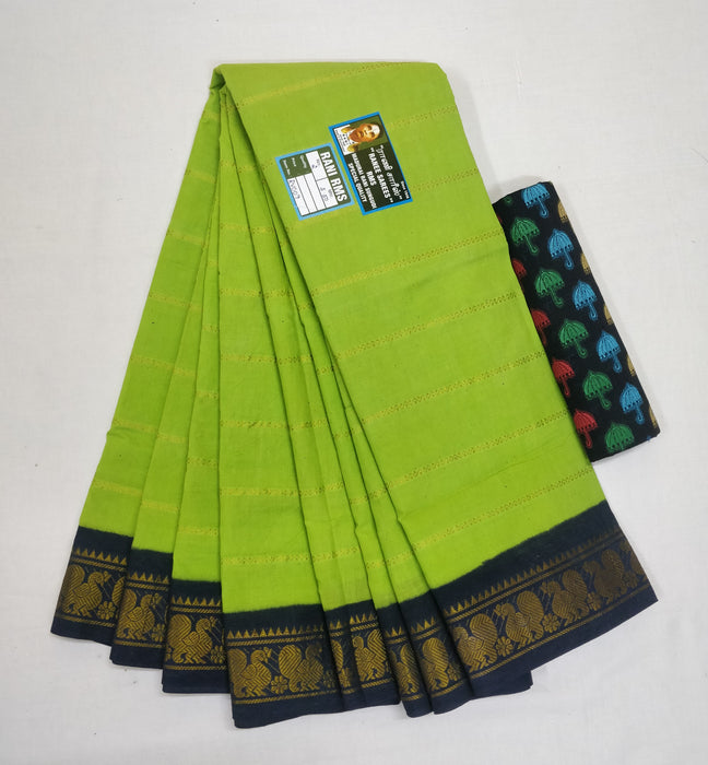 Rani Veldhari 120's - Sneha Green With Maroon