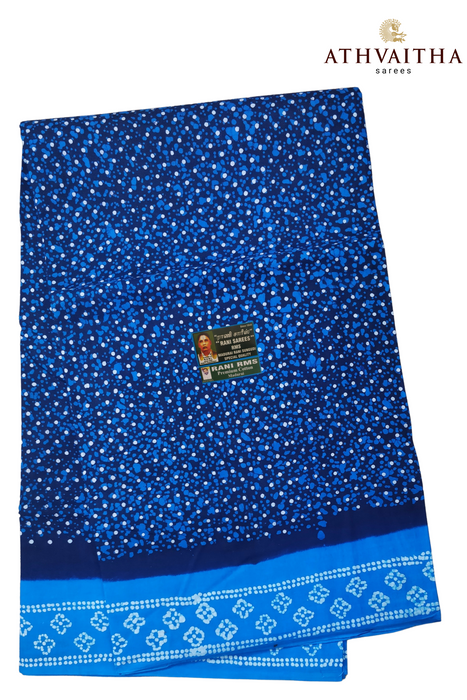 Madurai Sungudi Cotton Saree Premium Quality Without Zari Border-Dots