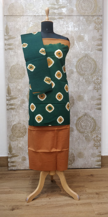 Rani Chudidhar Material-Mustard-B.Green-021