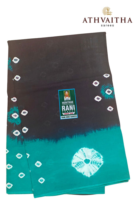 Rani Sungudi Pure Cotton Sarees Tye&Dye 120's-Purple With RamaGreen