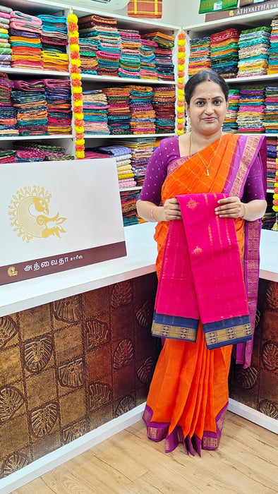 Rani Sungudi Cotton Sarees with Doubleside Contrast Border Rich Pallu