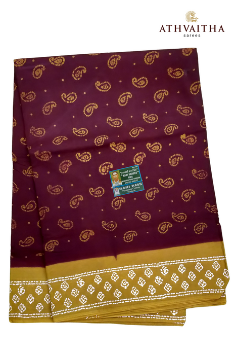 Rani Madisar 120's Swadeshi Wax Contrast 10.5Yards(9.60mtrs)