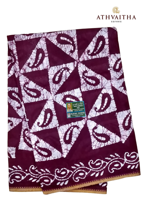Rani Sungudi Cotton Sarees With Blouse -Anjali Fancy