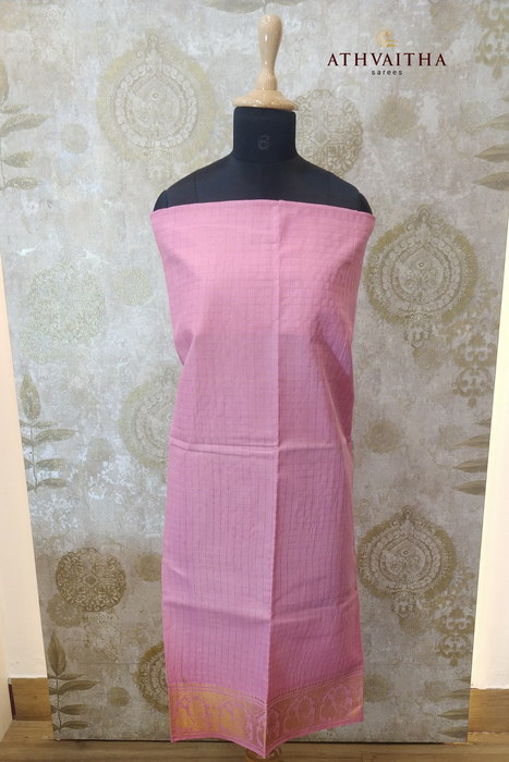 Rani Zari Checks Top Material B.Pink