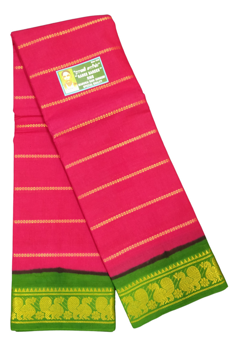 Rani Veldhari 120's - Pink With Green