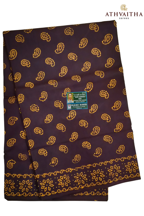 Rani Madisar 120's Swadeshi Wax Self 9.5Yards(8.70mtrs)