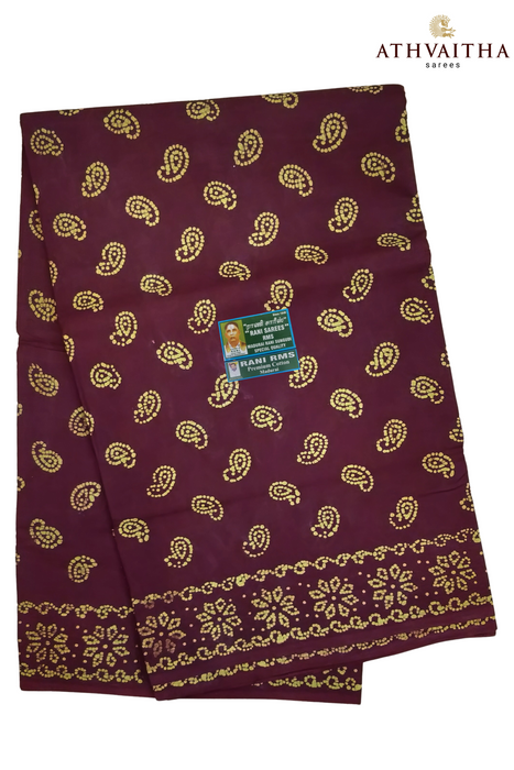 Rani Madisar 120's Swadeshi Wax Self 9.5Yards(8.70mtrs)