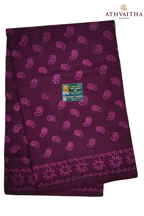 Rani Madisar 120's Swadeshi Wax Self 9.5Yards(8.70mtrs)