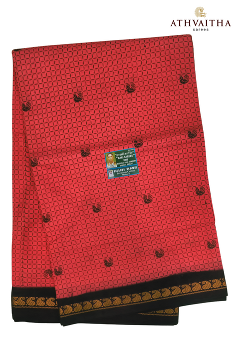 Rani Sungudi Madisar DS Meena Mayuri Contrast-9.5Yards
