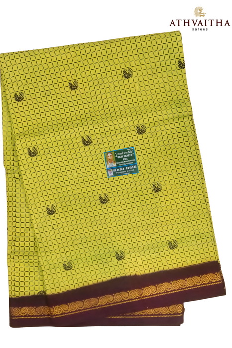 Rani Sungudi Madisar DS Meena Mayuri Contrast-9.5Yards