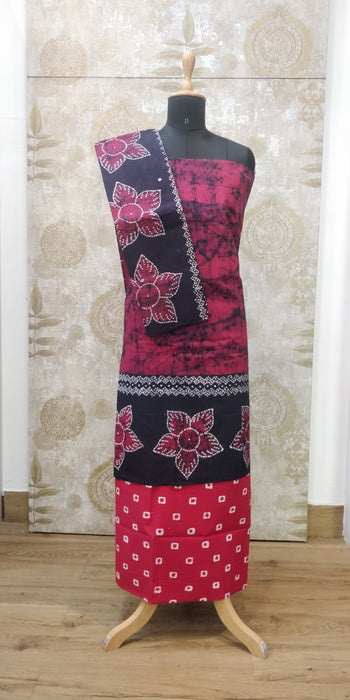 Rani Chudidhar Material-Purple-Pink-051