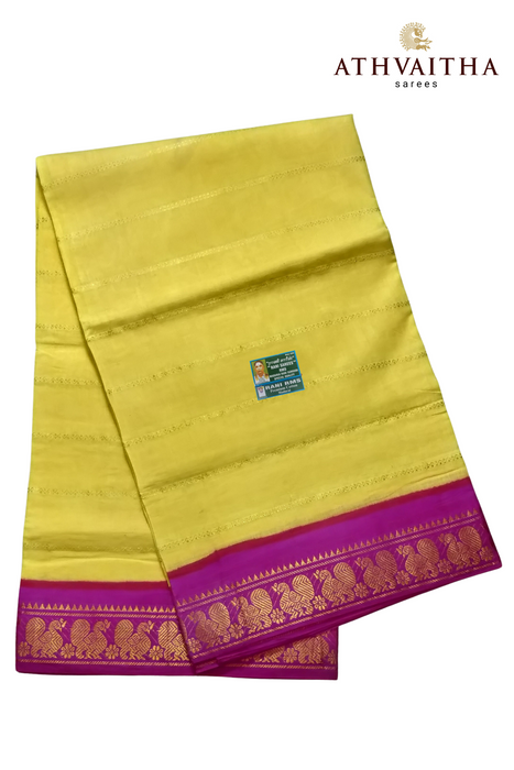 Rani Veldhari 120's - Yellow - Pink