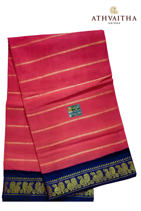 Rani Veldhari 120's - Maroon - Blue
