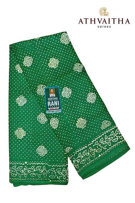 Heritage Rani Sungudi Sarees Without Zari Border Fancy Cool Cotton