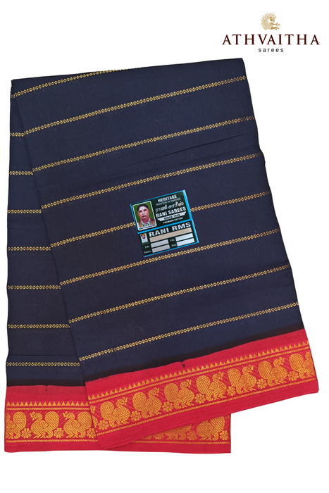 Heritage Rani Veldhari Contrast-Royalblue