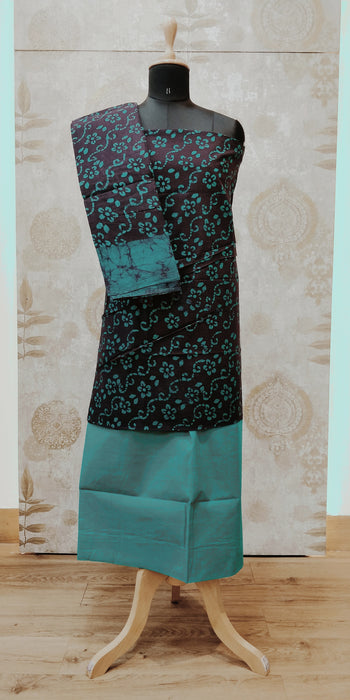 Rani Chudidhar Material-Purple-Green-015