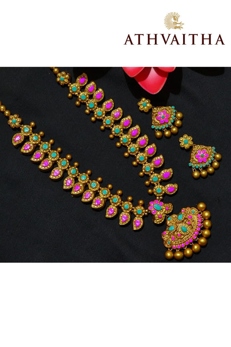 Terracottaclay handcraft Haram & Earrings Set