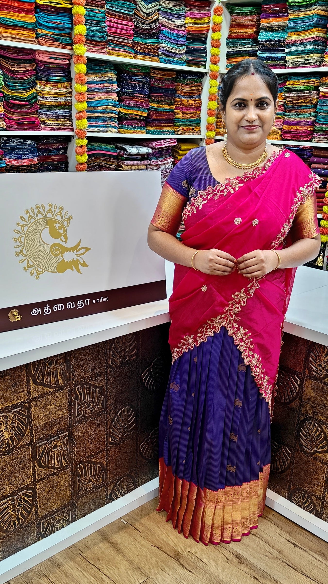 Semi Silk Half Saree