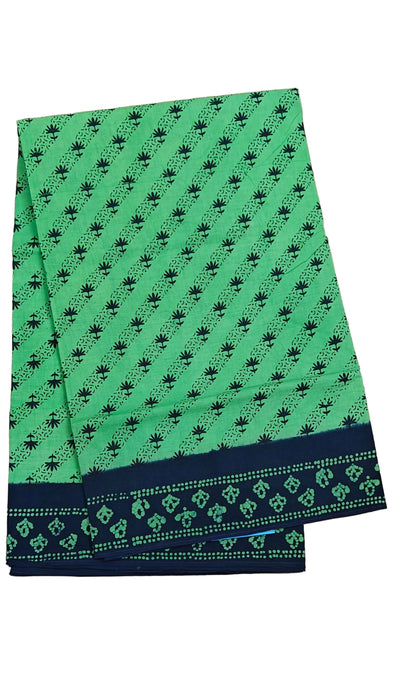 Rani 120's Hand Block Sungudi Cotton Sarees Without Zari Border