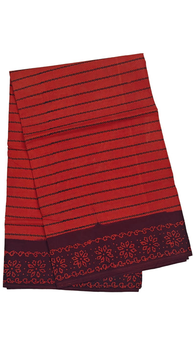 Rani Sungudi Cotton Sarees Without Zari Border - Veldhari