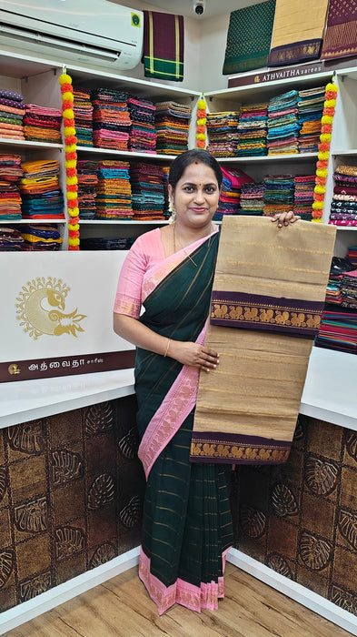 Heritage Rani Sungudi Cotton Saree With Doubleside Contrast-Veldhari