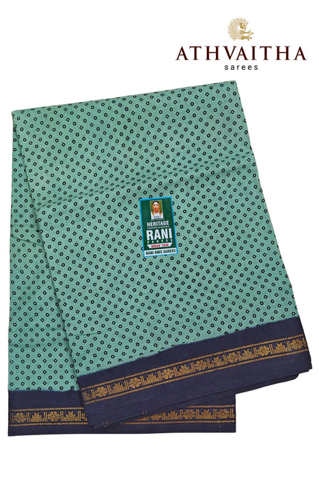 Rani Sungudi Sarees 10.50Yards PolkaDot Contrast Small Border