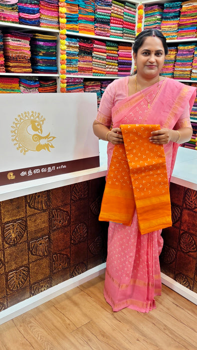 Rani Sungudi Cotton Doubleside Self Annamayil Border Mukkattu