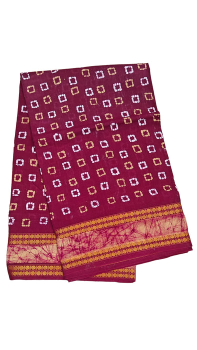Heritage Rani Sungudi Sarees Ice Katti With Kasumalai Border