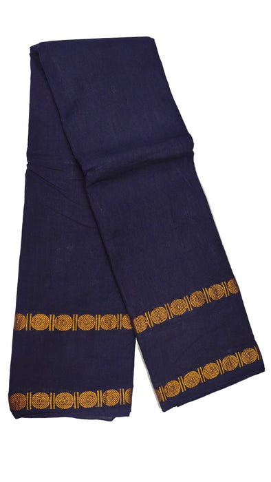 Plain Rani Sungudi Cotton Saree with Rudraksha Border