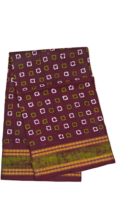 Heritage Rani Sungudi Sarees Ice Katti With Kasumalai Border