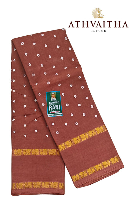 Rani Sungudi Cotton Doubleside Boder Hand Knotted Sarees