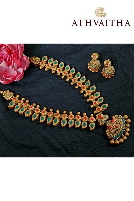 Terracotta Necklace & Earrings Set