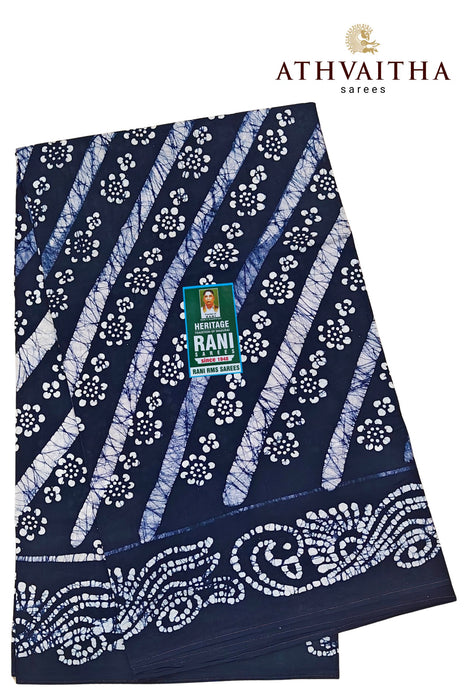 Rani Sungudi Cotton Without Zari Border - Cross Moodupani