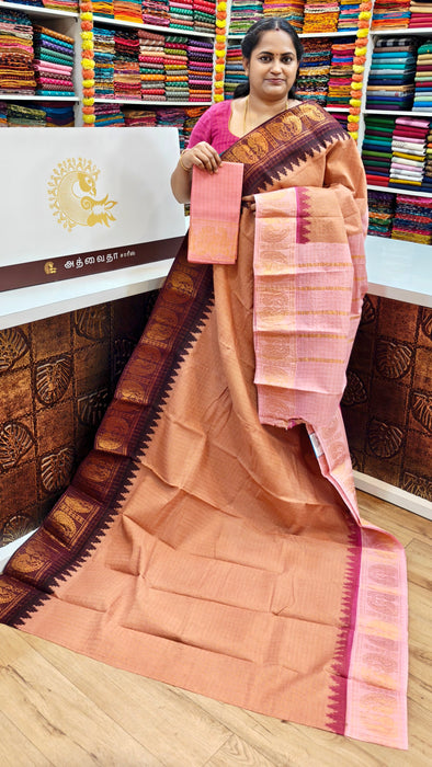 Rani Sungudi Cotton Sarees Zari Checks Ganga Jamuna Border