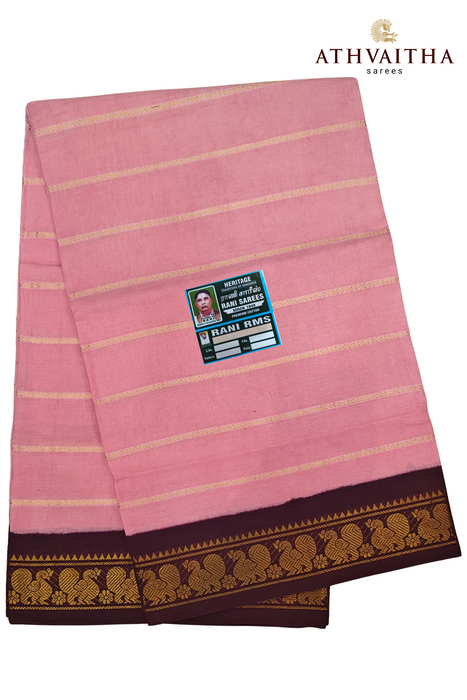 Heritage Rani Veldhari Contrast -  BabyPink