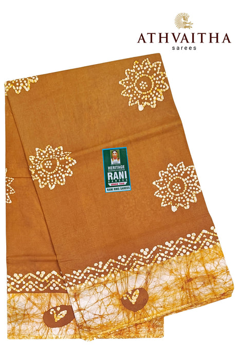 Rani Sungudi Cotton Without Zari Border - Plain Moodupani