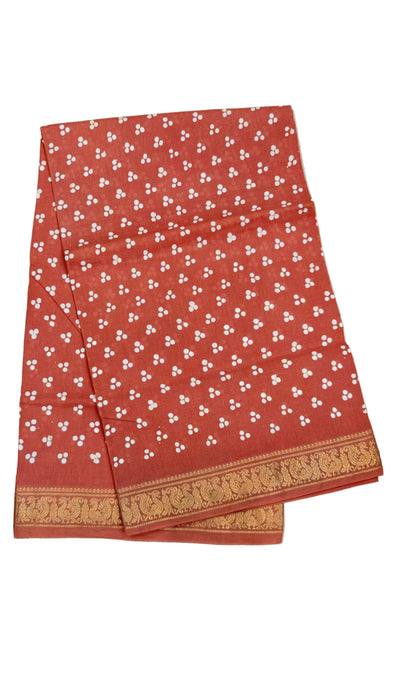 Rani Sungudi Cotton Saree Doubleside Border Mukkattu Self
