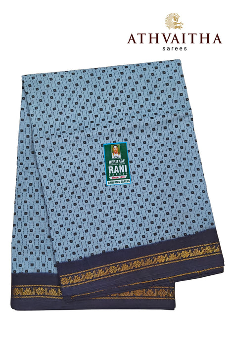 Rani Sungudi Sarees 10.50Yards Contrast Small Border
