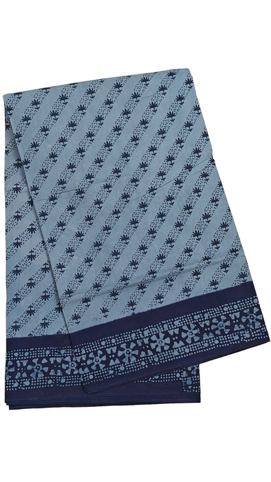 Rani 120's Hand Block Sungudi Cotton Sarees Without Zari Border