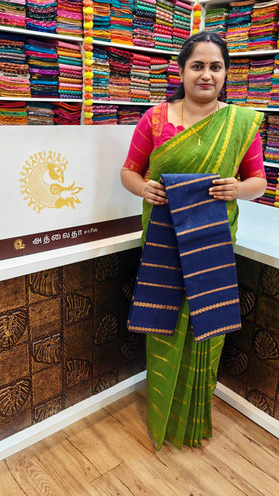 Rani Sungudi Saree Veldhari Leaf Design Self