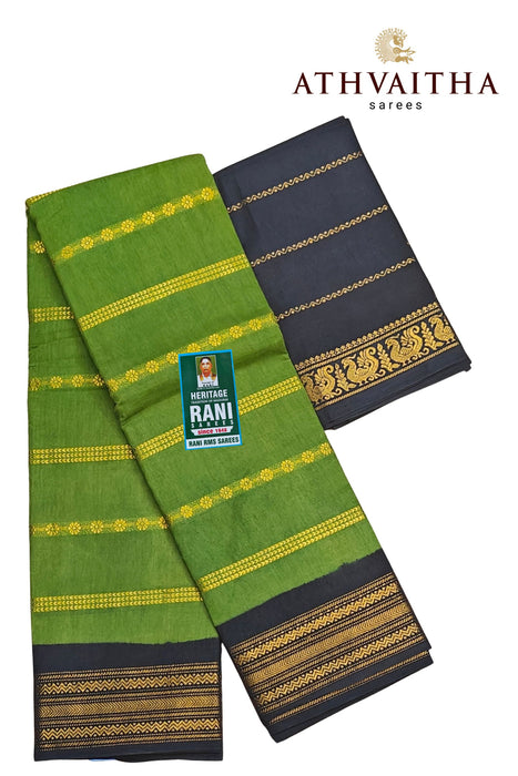Rani Sungudi Saree Kamalam Veldhari Doubleside Contrast Border With Blouse