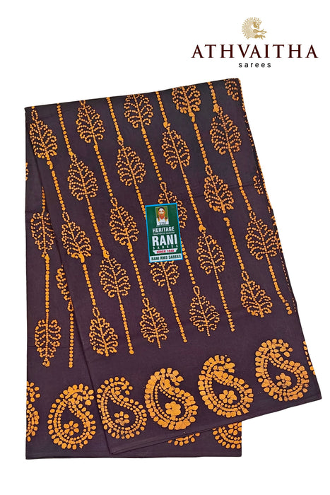 Rani Sungudi Cotton Without Zari Border - Fancy Self Art