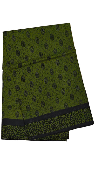 Rani 120's Hand Block Sungudi Cotton Sarees Without Zari Border