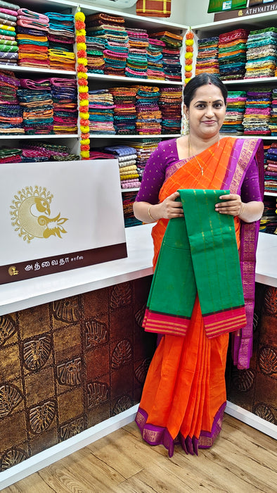 Rani Sungudi Cotton Sarees with Doubleside Contrast Border Rich Pallu