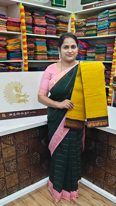 Heritage Rani Sungudi Cotton Saree With Doubleside Contrast-Veldhari