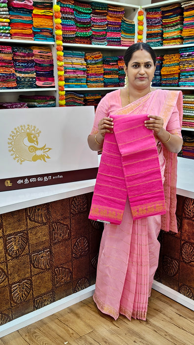 Heritage Rani Sungudi Cotton Saree With Doubleside Self-Veldhari